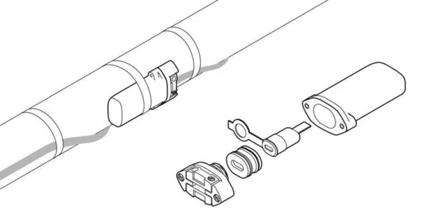 Loppupääte itserajoittuvalle lämpökaapelille, Raychem E-150 EX ITSESÄÄT TEOLLISUUS