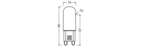 Pienoislamppu Osram Parathom Special - PIENOISLAMPPU OSRAM PIN 1,8W/827 180LM G9 GL