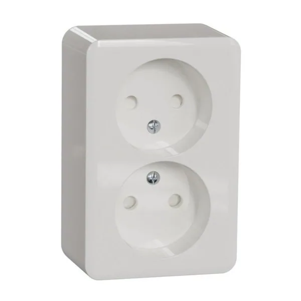 Pistorasia Schneider Electric Exxact 2-osainen pinta IP21 2N/16A/IP21 PPR 2X VAL