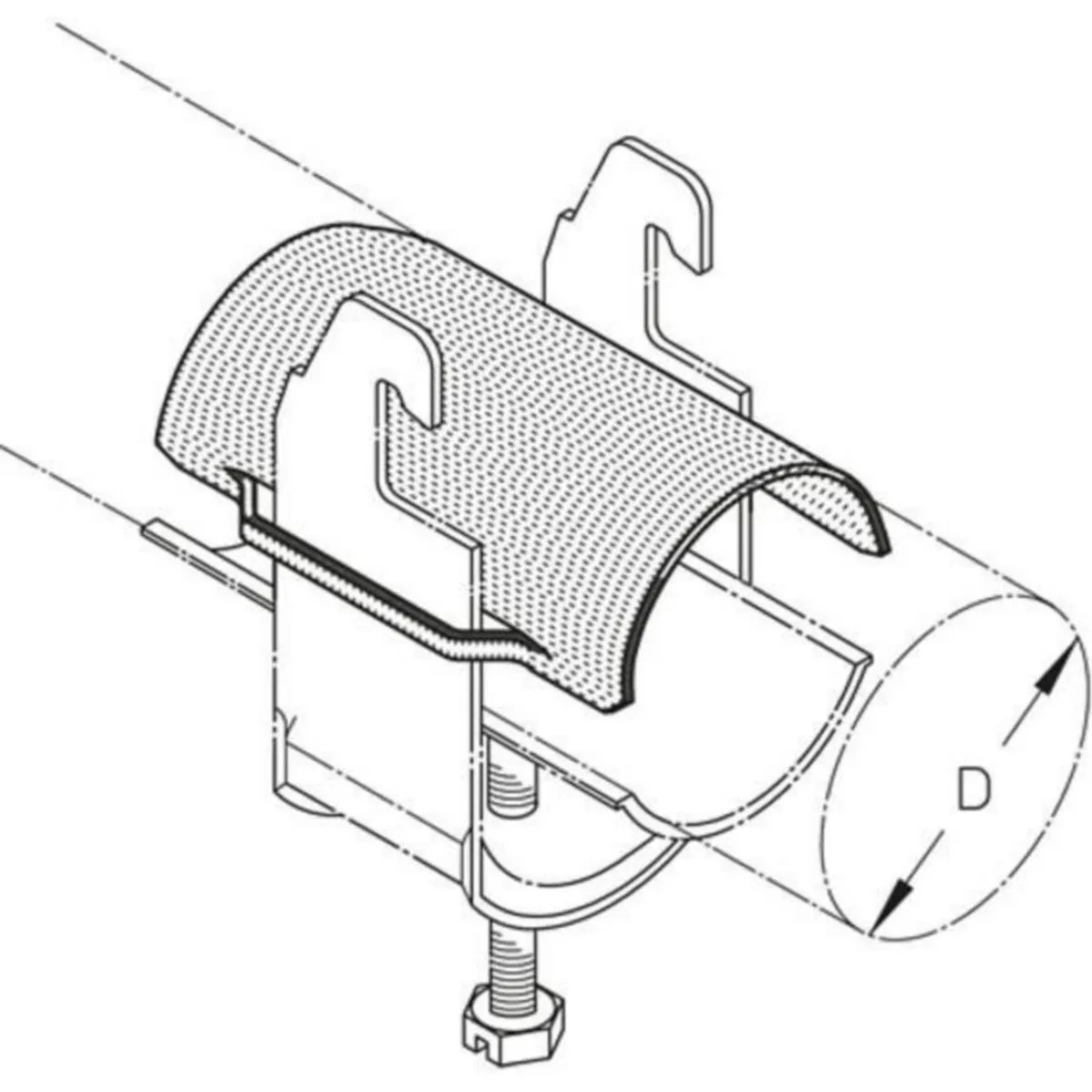 Vastavanne PUK GW, GW100 Ø95-100/L=60MM FE