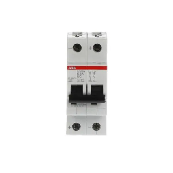 Johdonsuojakatkaisija ABB S200MUC 2-pole K-char. 8A