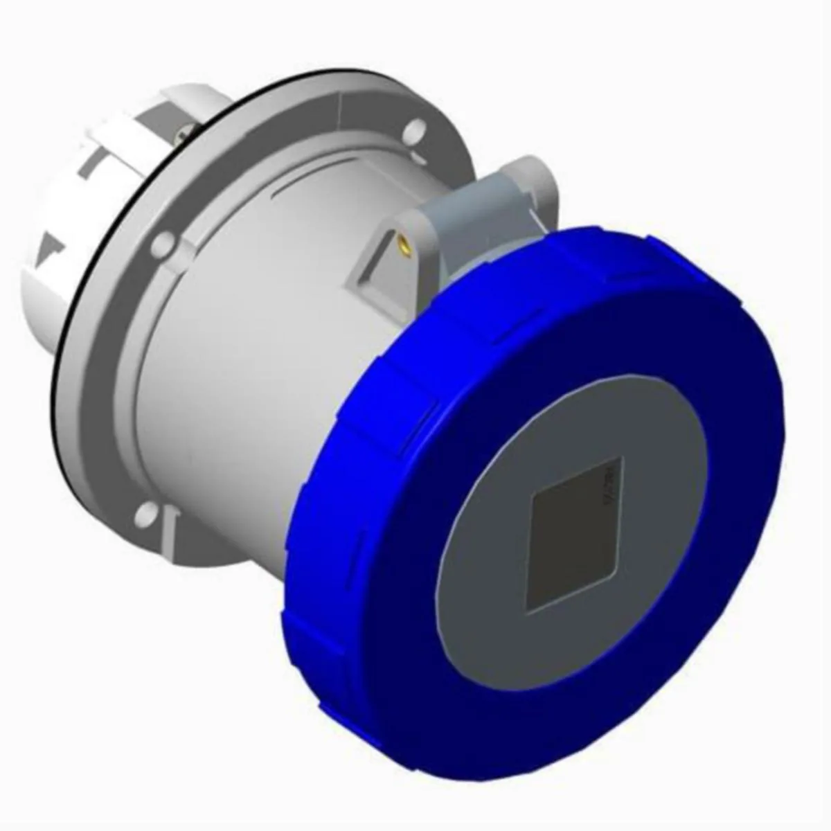 Kojepistorasia Amphenol Tough & Safe 6h, 63A, IP67/IP69, 2P+E – sininen