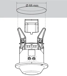 Liiketunnistin Hager TXD505 360D 4K 5x30m UKA VAL - LIIKETUNNISTIN KNX KNX ETS TXD505 360D 4K 5X30M UKA VAL
