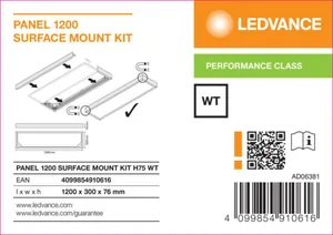 Pinta-asennuskehys Ledvance Panel PFM - MEKAANINEN LISÄTARV PANEL PFM PANEL 1200 SF MOUNT KIT H75 WT