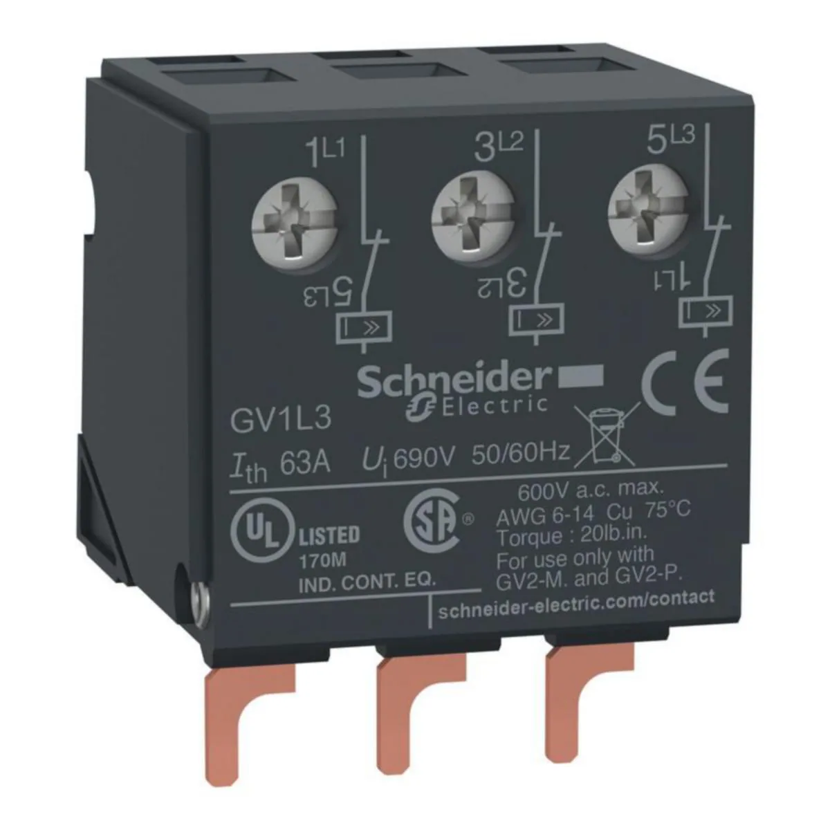 Virranrajoitin Schneider Electric TeSys OIKOSULKUVIRRAN RAJOITIN