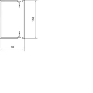 Asennuskanava Hager Tehalit.LFH - ASENNUSKANAVA TEHALIT.LFH LFH60110 HF 60X110X2000 VHA