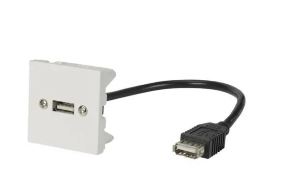 AV-rasia Erard 1 X USB 45X45MM, JOHTO 10CM