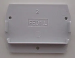 Päätylevy TE / ABB Entrelec -liittimet - PÄÄTYLEVY TE/ABB ENTRELEC FED1.L PÄÄTYLEVY JOUSILIITTIME