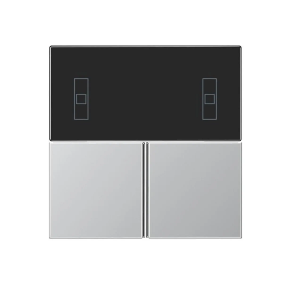 Painike KNX Ensto Jung F40 VIVUT COMPACT. ALU – alumiini