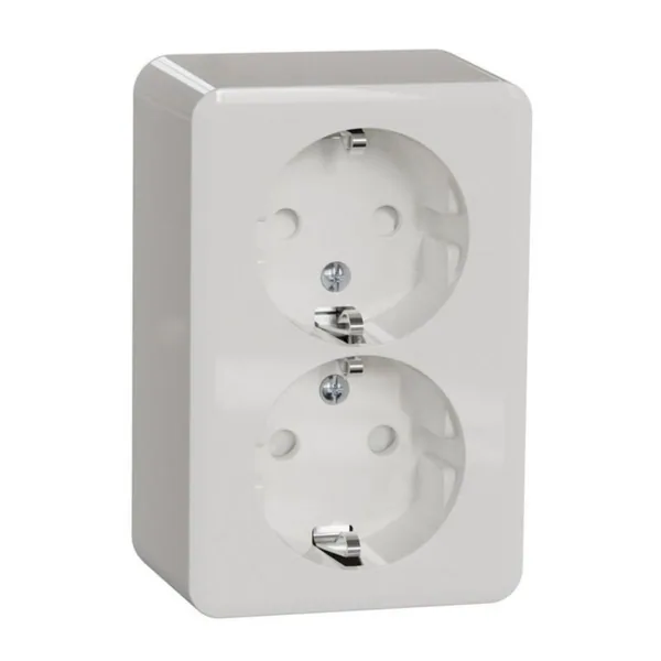 Pistorasia Schneider Electric Exxact 2-osainen pinta IP21 2S/16A/IP21 PPR 2X VAL
