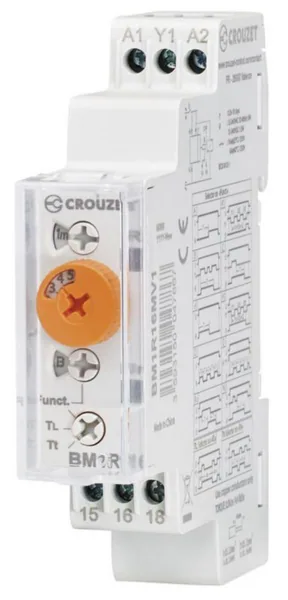 Aikarele monitoimi Crouzet BM1R, 12-240VAC/DC