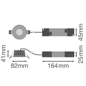 Alasvalo Ledvance Spot - ALASVALO LEDVANCE SP CBO ADJ IP65 6W CCT WT DALI