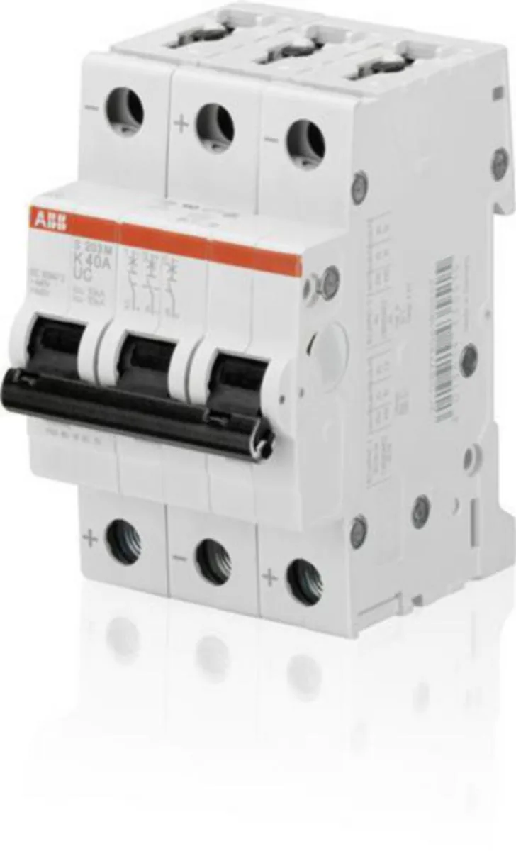 Johdonsuojakatkaisija ABB S200MUC 3-pole K-char. 8A