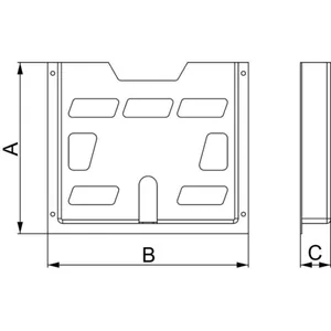 Kaaviotasku Schneider Electric Universal Enclosures - KESKUKSEN LISÄTARV UNIVERSAL E KAAVIOTASKU A3 TEIPPI SYV 35MM