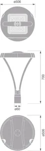 Pylväsvalaisin Ledvance Urban Flex - PYLVÄSVALAISIN URBAN FLEX UB FLEX Y 40W 740 RW45SM