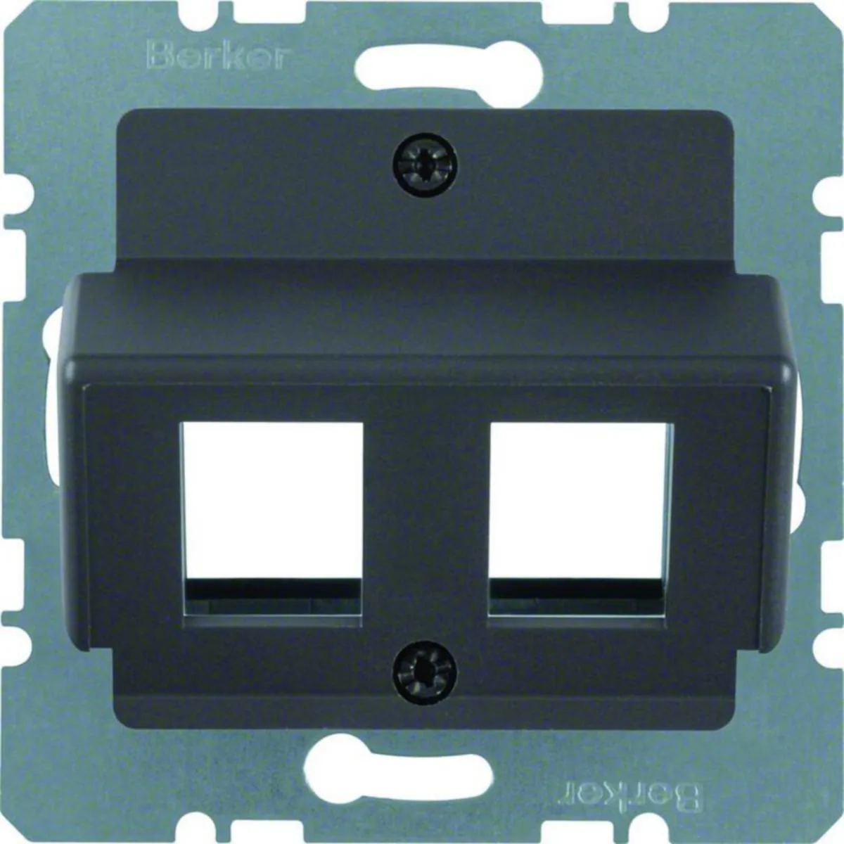 Telerasia Hager S.1 2XRJ45 AMP-LIIT. ANT – antrasiitti