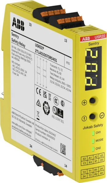 Turvarele ABB Jokab Safety SENTRY USR22P, PUSH-IN