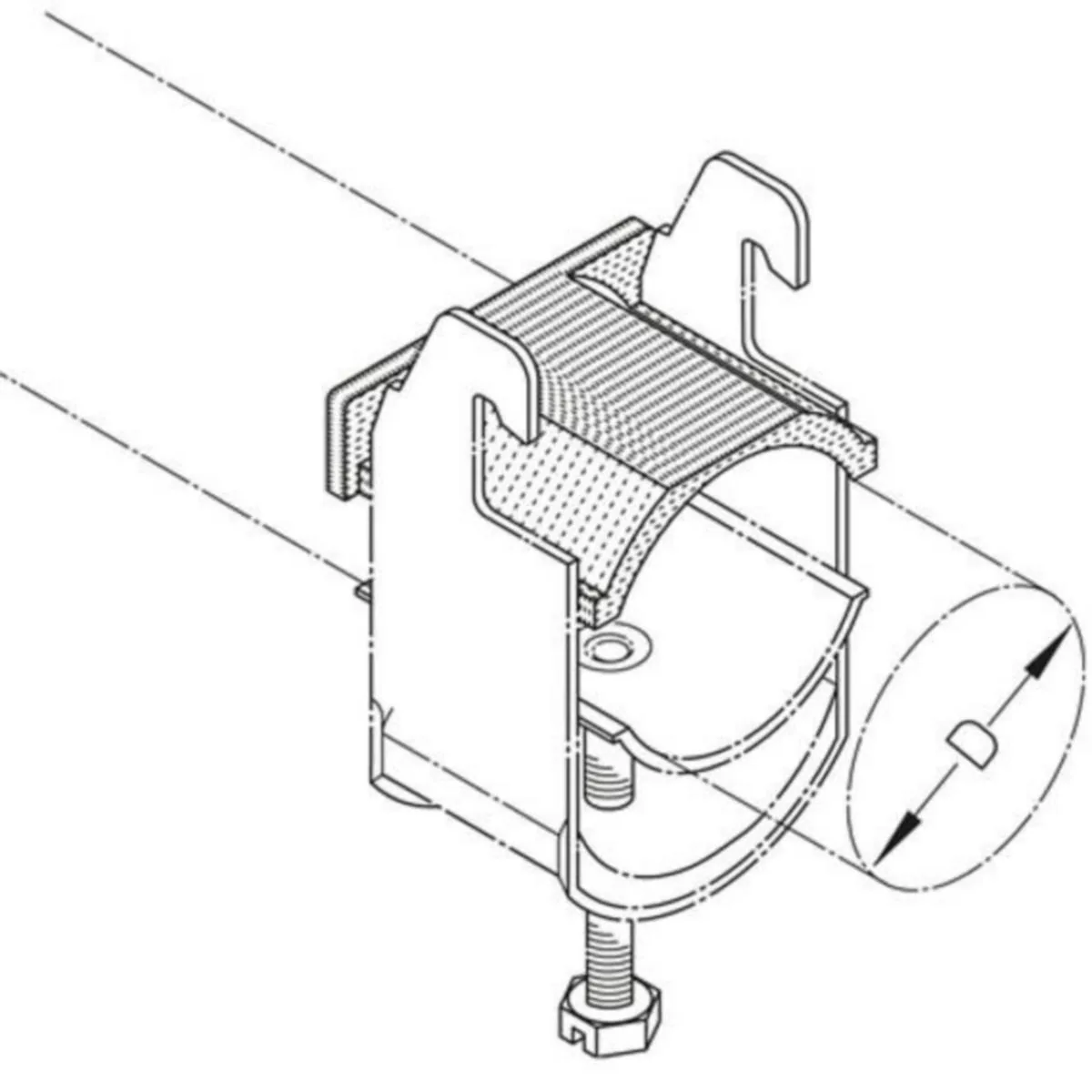 Vastavanne PUK GW, GW20 Ø17-20/l=40mm PE