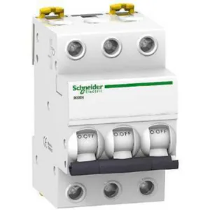 Johdonsuojakatkaisija Schneider Electric Acti 9 C-käyrä 3-nap 6kA - JOHDONSUOJAKATKAISIJA ACTI9 IK60N 3x6A/C/6kA