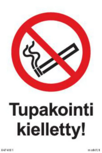 Merkintätarra Malkit Kielto TUPAKOINTI KIELLETTY 80X120