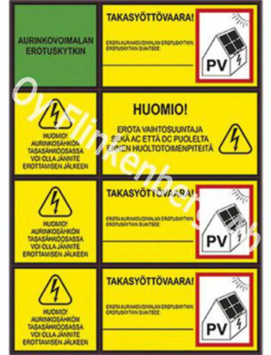 PV tarra-arkki - PV TARRA-ARKKI AURINKOSÄHKÖTARRA-ARKKI A4