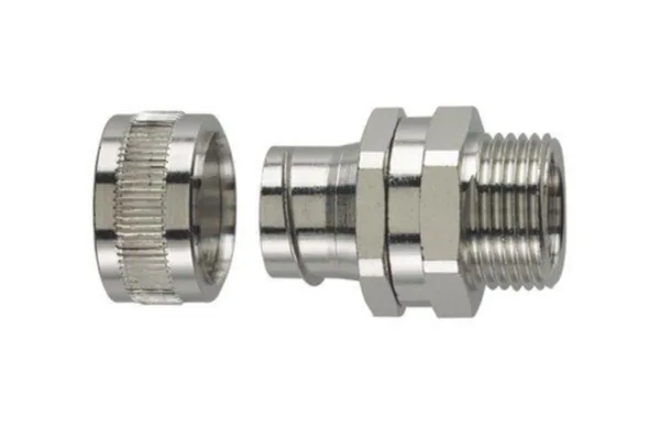 Suojaletkuliitin metalli SC, HellermannTyton HELAG SC12-SM-M16 SUORA M16 MS 10kpl