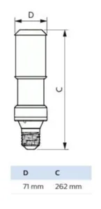 Ympärisäteilevä lamppu Philips MAS LED SON-T - YMPÄRISÄTEILEVÄ LAMPPU MAS LED E40 740 9000LM 100=50W EM/230V