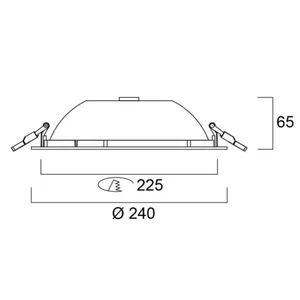 Alasvalo Sylvania Start Downlight - ALASVALO START DOWLIGHT 225 IP54 23W 2400LM 840 DALI