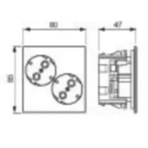 Kanavapistorasia ABB ProDuct 2-osainen - KANAVAPISTORASIA PRODUCT 2S/16A/IP20 UPJ VAL DATA