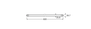 LED-valoputki T8 Ledvance Value LED Tube - LED-VALOPUTKI T8 LEDVANCE T8 EM V 600 6,6W/840 800LM