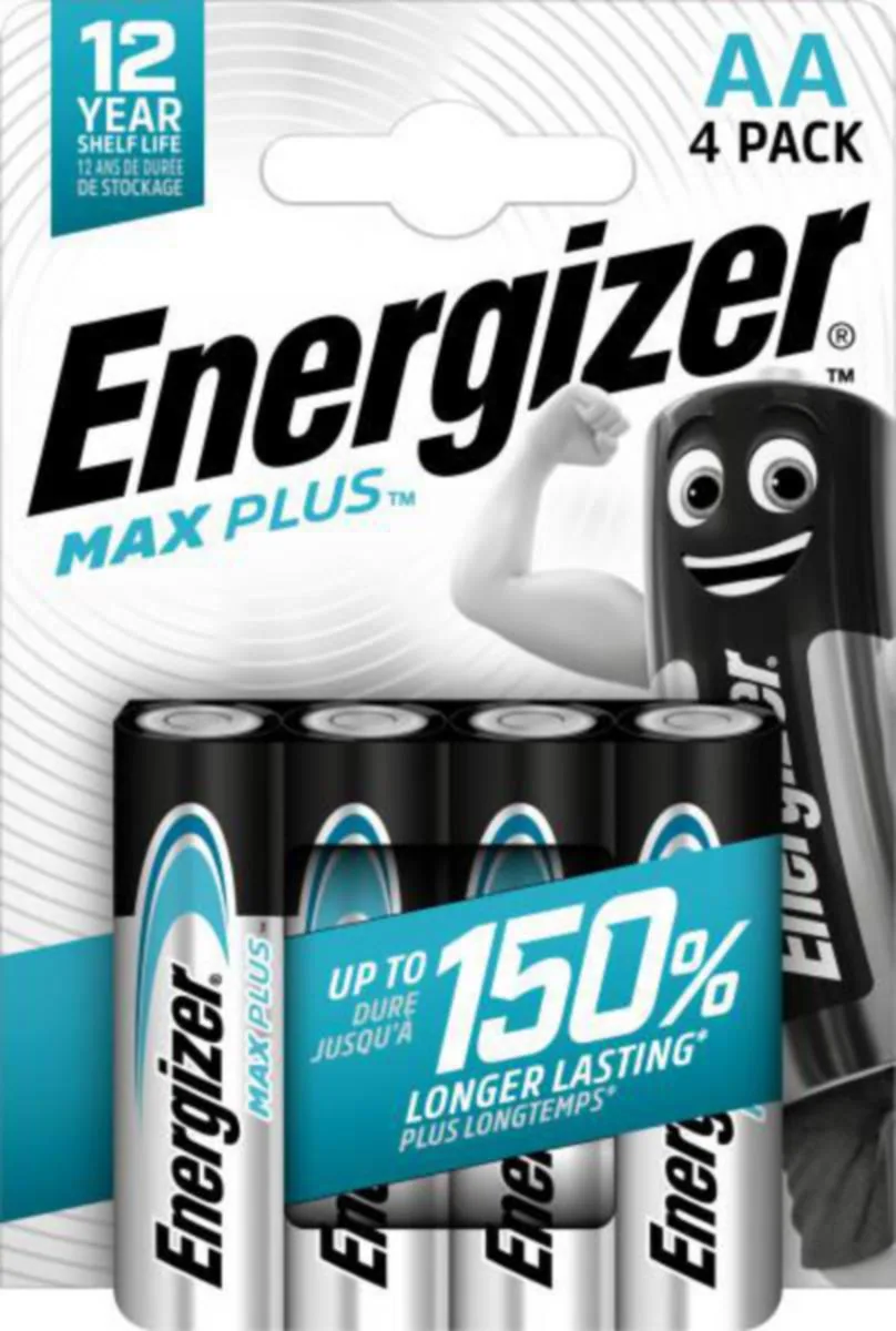 Paristo alkali Energizer Max Plus - PARISTO ALKALI ENERGIZER ENR MAX PLUS AA E91 PAK/4 KPL