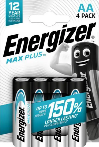 Paristo alkali Energizer Max Plus ENR AA E91 PAK/4 KPL