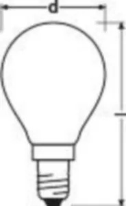 Pienkupulamppu Ledvance Superior Classic - PIENKUPULAMPPU LEDVANCE CLP 4,2W/927 470LM E14 DIM FR