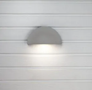Seinävalaisin ulko Hide-a-lite Arc LED - SEINÄVALAISIN ULKO HIDE A LITE ARC UTTAG HARMAA