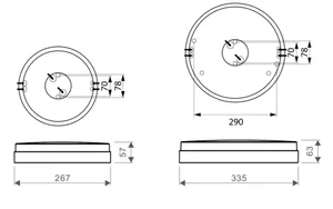 Tunnistinvalaisin Ensto Lumo - TUNNISTINVALAISIN LUMO IP44 LED 10.5W 830/840 R
