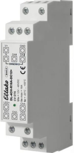 Valonsäädin Eltako DL-4CH-R16A-DC12+