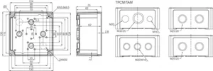 Asennuskotelo ABS Fibox Tempo 1313 - ASENNUSKOTELO ABS FIBOX TA131308