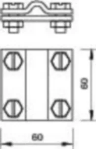 Maadoitusliitin OBO TBS - LIITIN TBS 252 8-10XFL30 FT