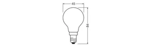 Pienkupulamppu Ledvance Superior Classic P Energy Efficiency - PIENKUPULAMPPU LEDVANCE CLP 3,8W/827 806LM E14 CL ELA