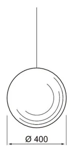 Ripustusvalaisin Airam Pro Ballo - RIPUSTUSVALAISIN BALLO 400 IP20 39W/830 GLO