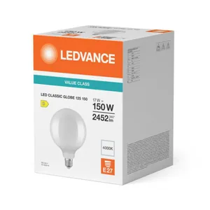 Sisustuslamppu Ledvance Value Classic - SISUSTUSLAMPPU VALUE CLASSIC G125 17W/840 2452LM E27 FR