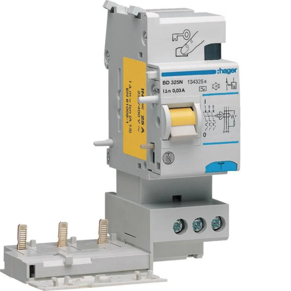 Vikavirtalohkot 30mA, Hager BD325N A/3x25A