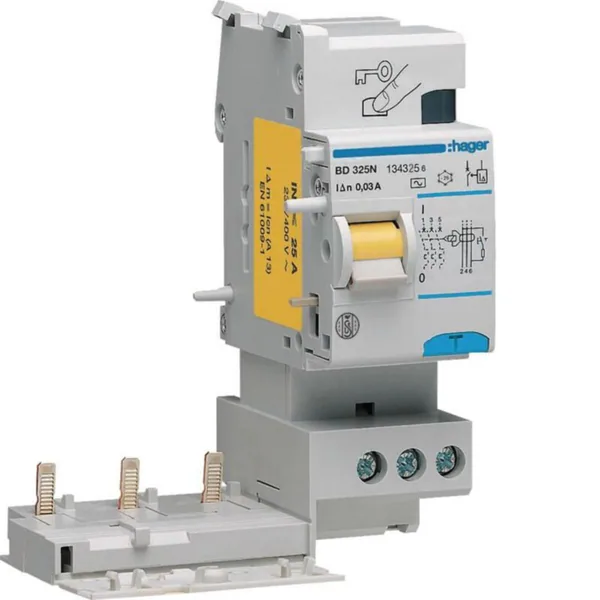 Vikavirtalohkot 30mA, Hager BD325N A/3x25A