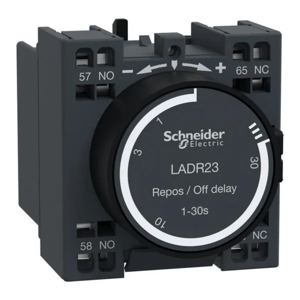 Aikahidastuslohko Schneider Electric TeSys AJASTIN PÄÄSTÖHID. 1-30S. 1S+1A