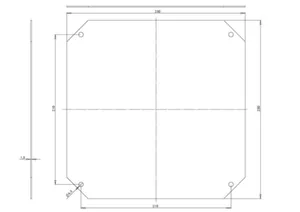 Asennuslevy Fibox MP Arca - ASENNUSLEVY ARCA MPS ARCA 3030