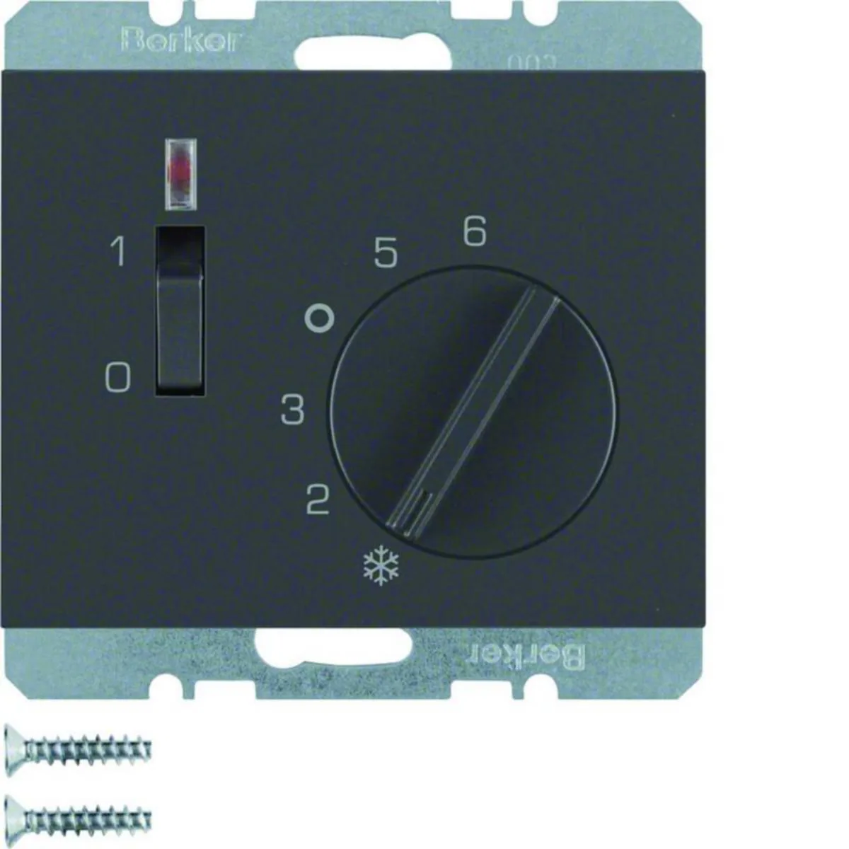 Huonetermostaatti Hager K.1 5/30 1A 10A 24V KYT/MV ANT – antrasiitti