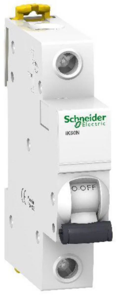 Johdonsuojakatkaisija Schneider Electric Acti 9 B-käyrä 1-nap 6kA IK60N 1x16A/B/6kA