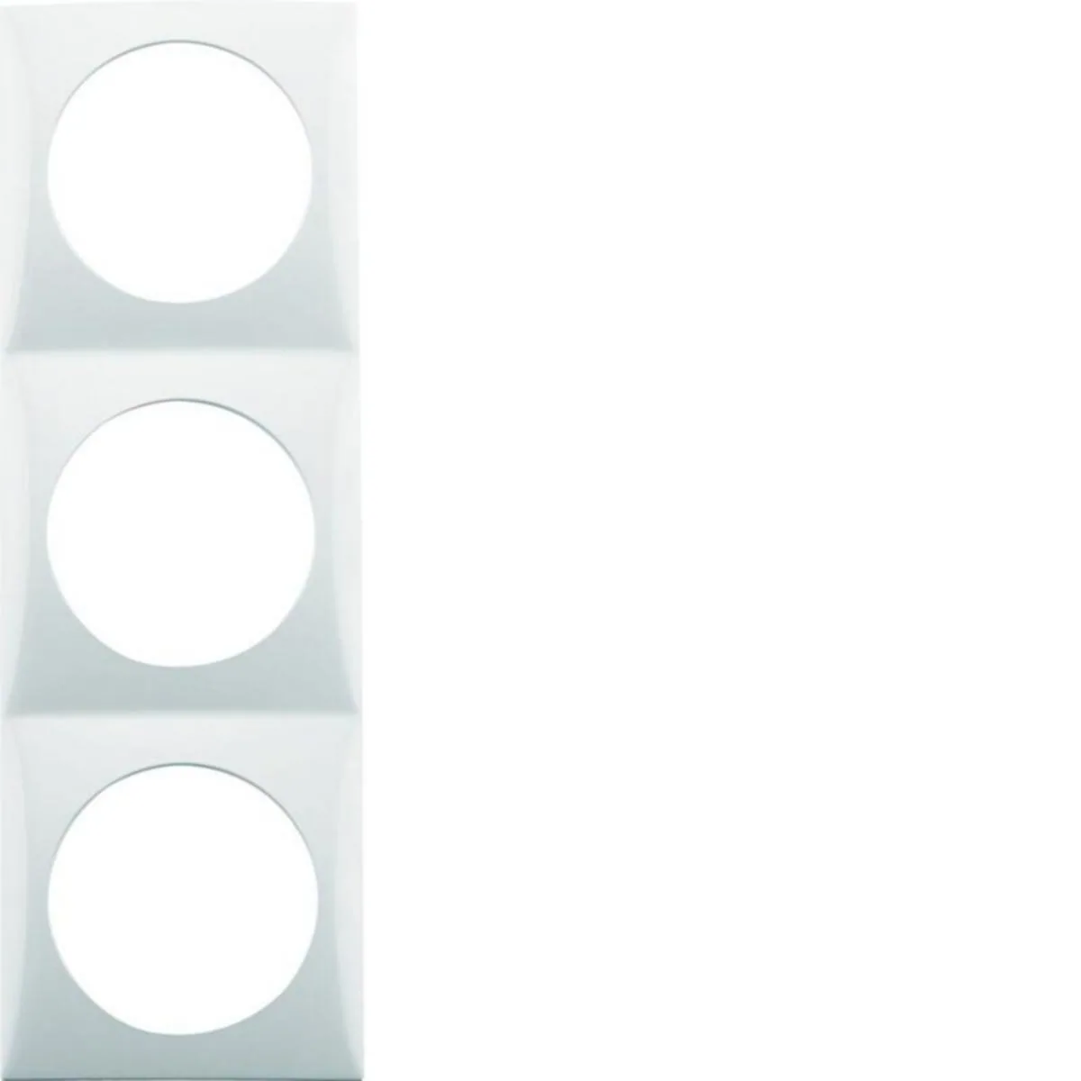 Peitelevy Hager Integro Flow 3-fold white – valkoinen