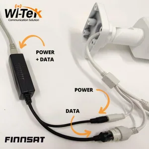 Ethernet kytkintarvike Wi-Tek vastaanotin - ETHERNET KYTKINTARVIKE WI-TEK POE 802.3AF/AT 12V/1A