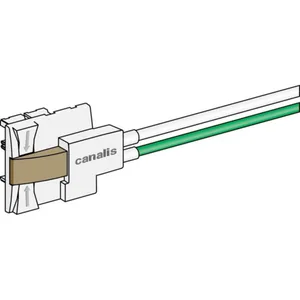Virranotin Schneider Electric Canalis - LIITÄNTÄTARVIKE CANALIS VIRRANOTIN 16A L1+N+DA 1M RUS.